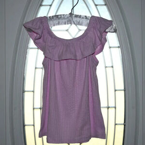 BTWEEN Girls Flutter Pastel Lilac Top Size 6